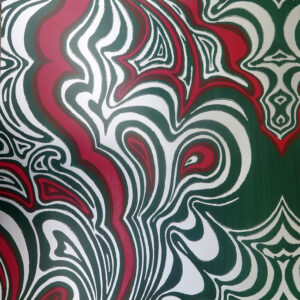 „o.T." I, Siebdruck auf Chromolux, 70 x 70 cm, signiert, Auflage: 15 Stück, 1990
